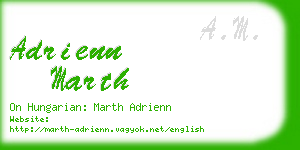 adrienn marth business card